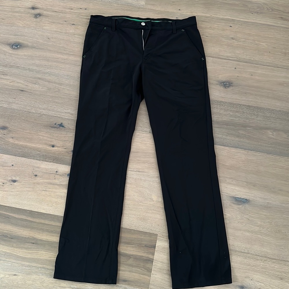 Alberto black golf pants